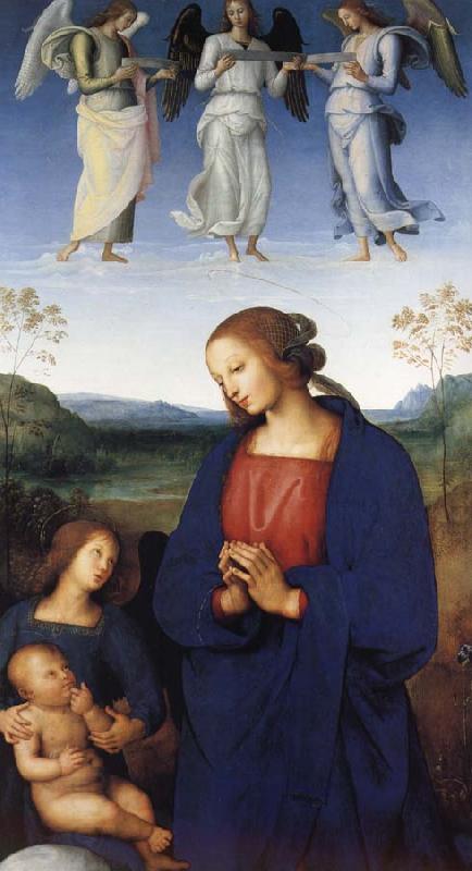 Pietro Perugino The Virgin and Child with an Angel China oil painting art